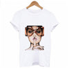 Carregar imagem no visualizador da Galeria, Kaizens Glasses New summer white T-shirt
